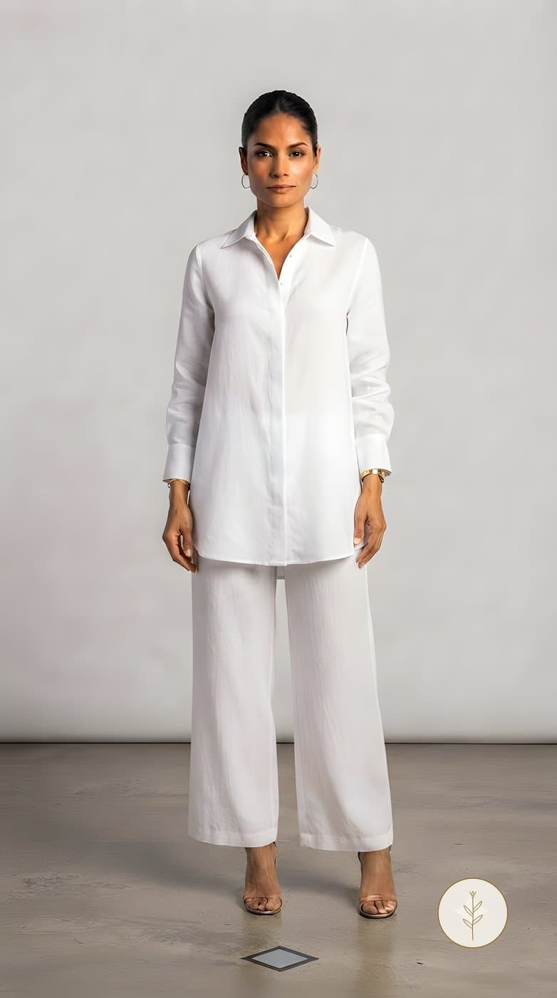 Conjunto Camisa y Pantalón Blanco miniatura 2