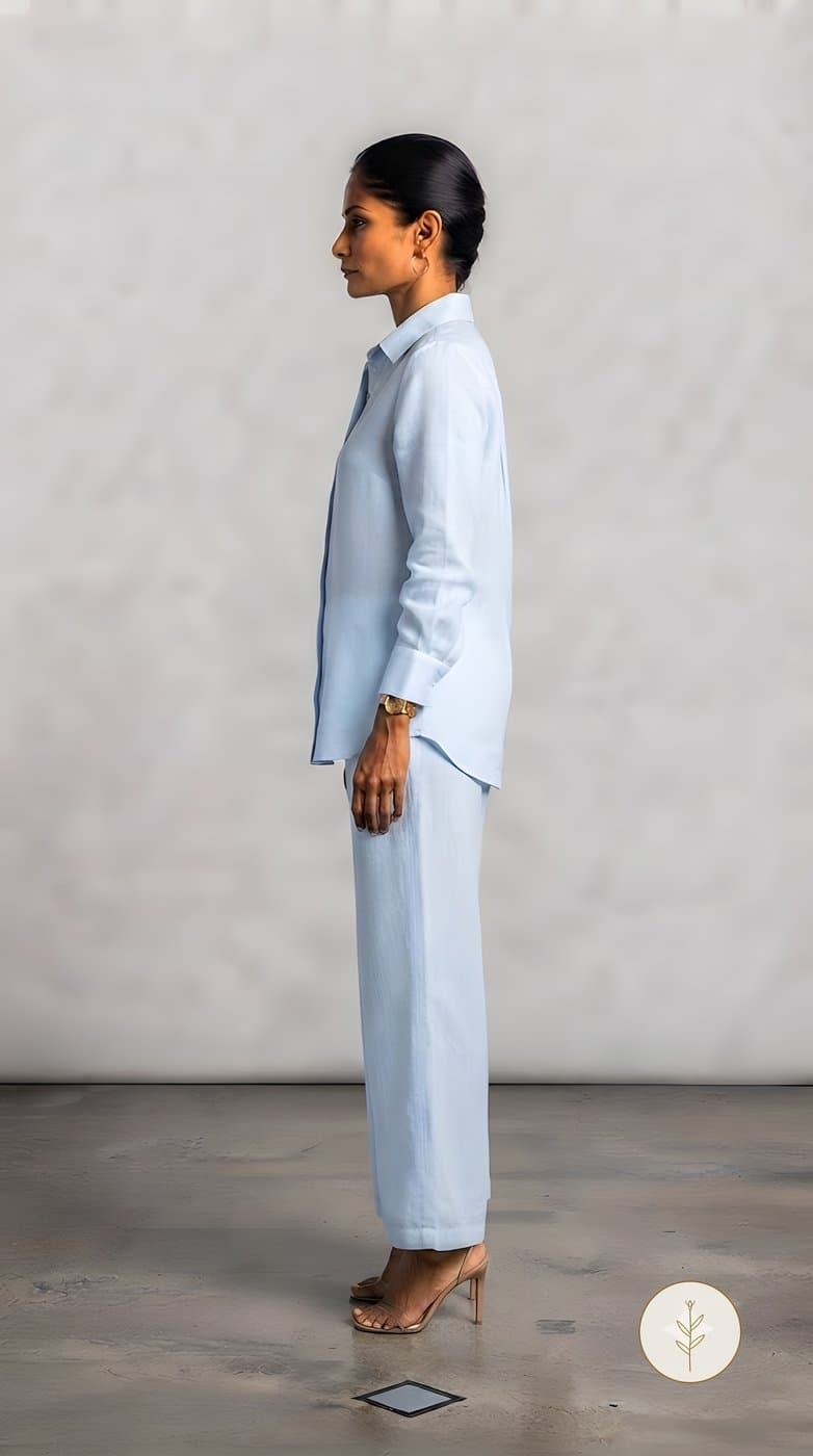 Conjunto Camisa y Pantalón Celeste miniatura 3