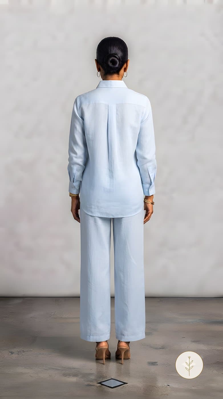 Conjunto Camisa y Pantalón Celeste miniatura 4