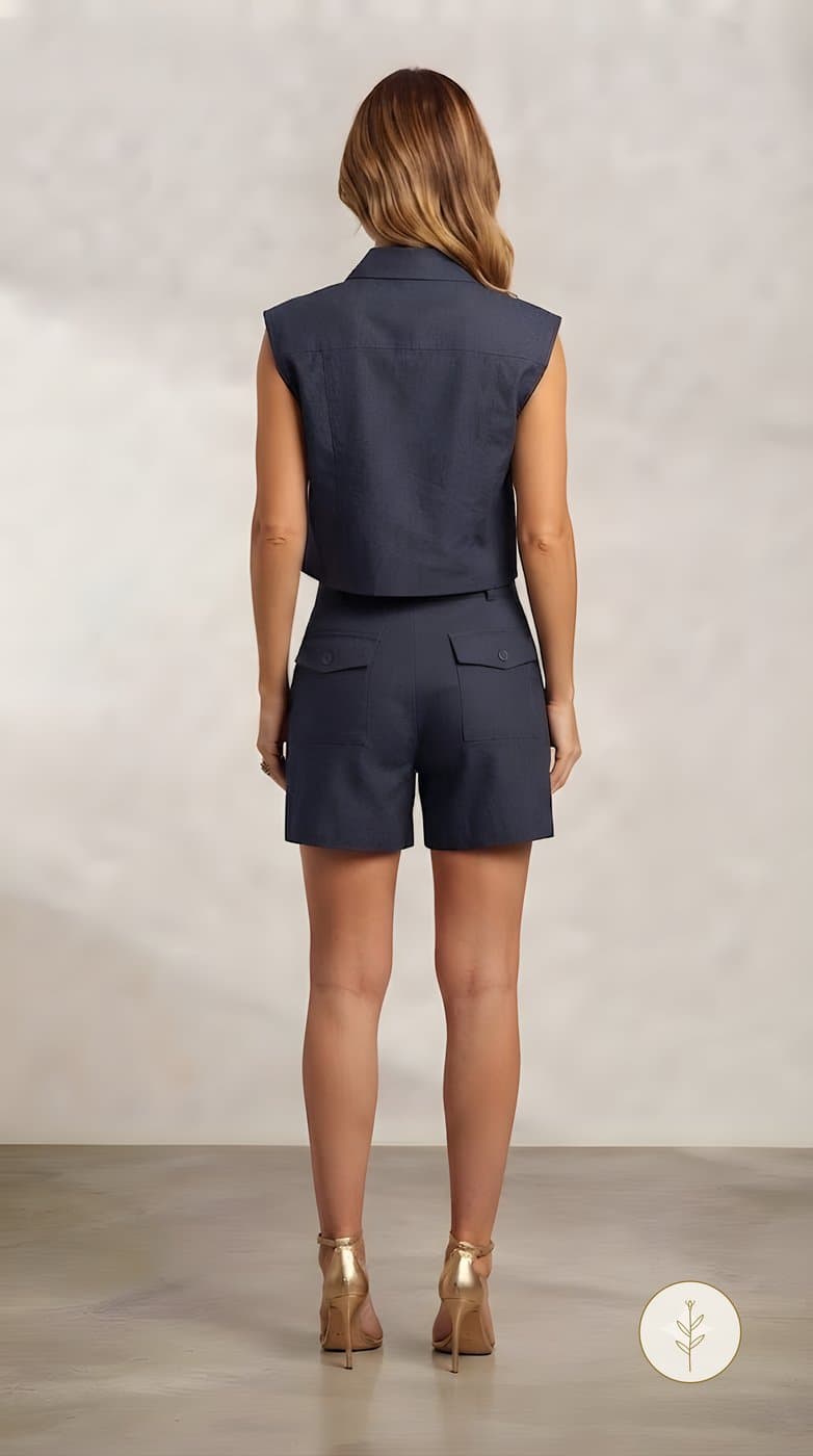 Conjunto Top Corto y Short Marino miniatura 4