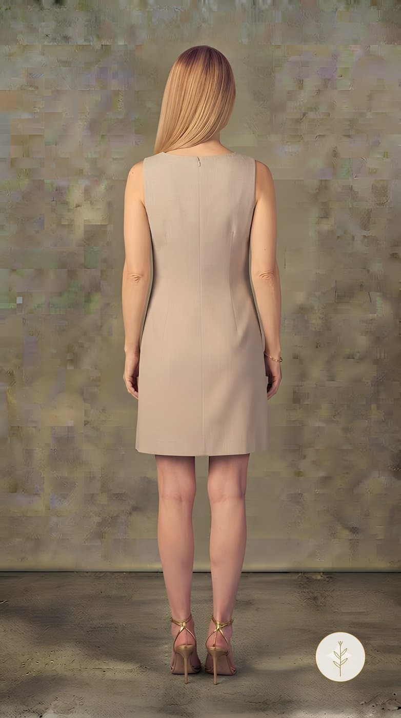 Vestido Beige con Bolsillo Lima miniatura 4
