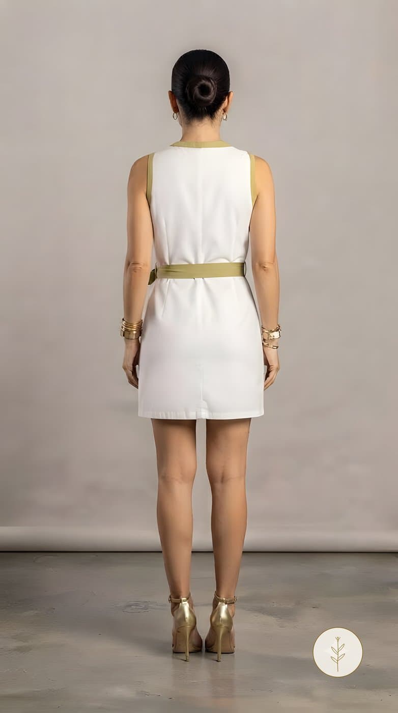 Vestido Camisero Rosa y Blanco miniatura 4