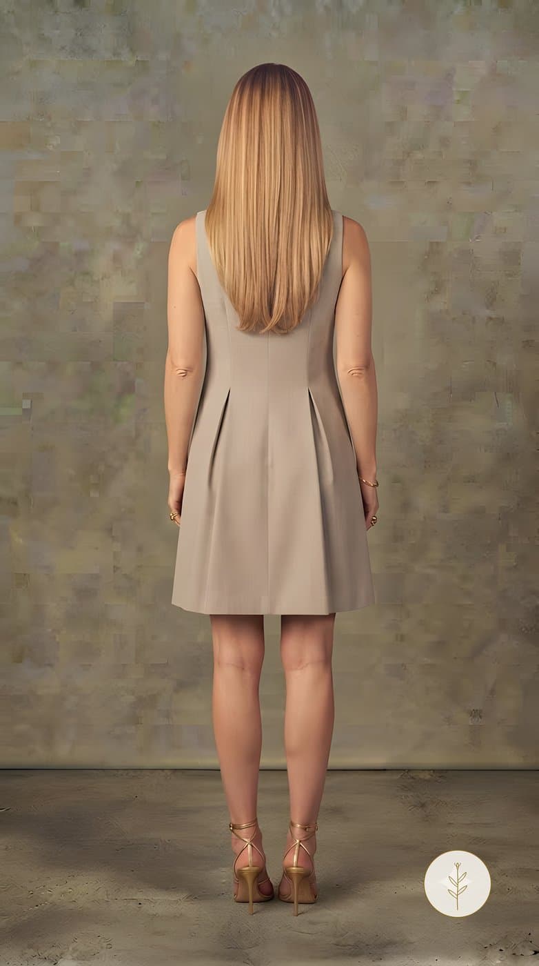 Vestido Piedra con Pliegues miniatura 4