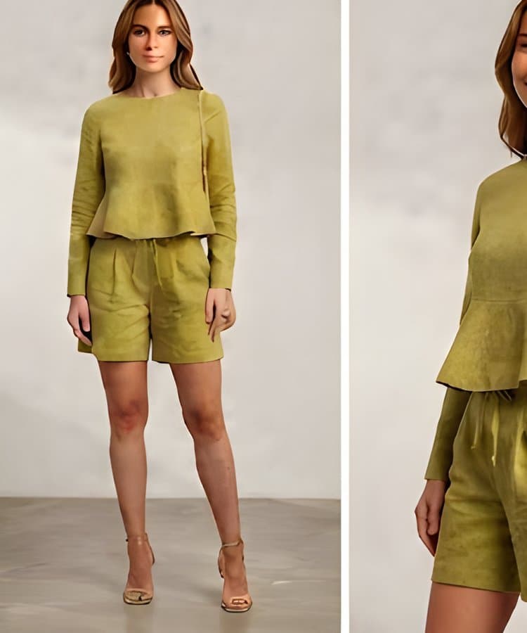 Conjunto Chaqueta Amarillo Verde
