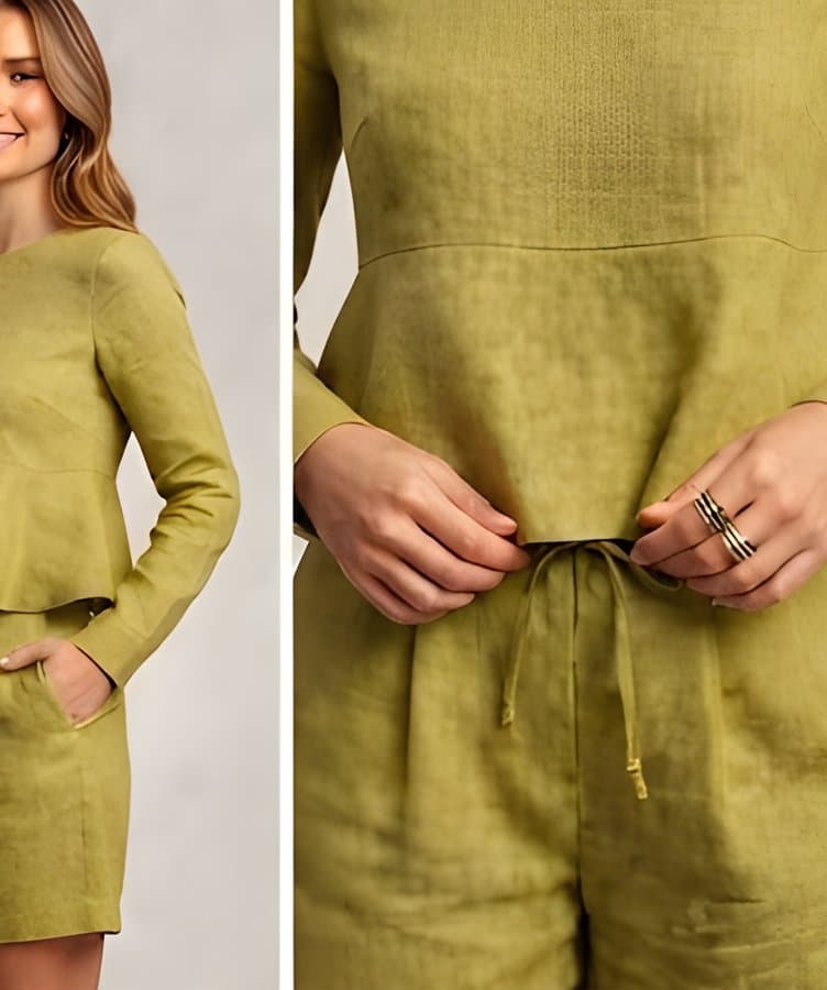 Conjunto Chaqueta Amarillo Verde