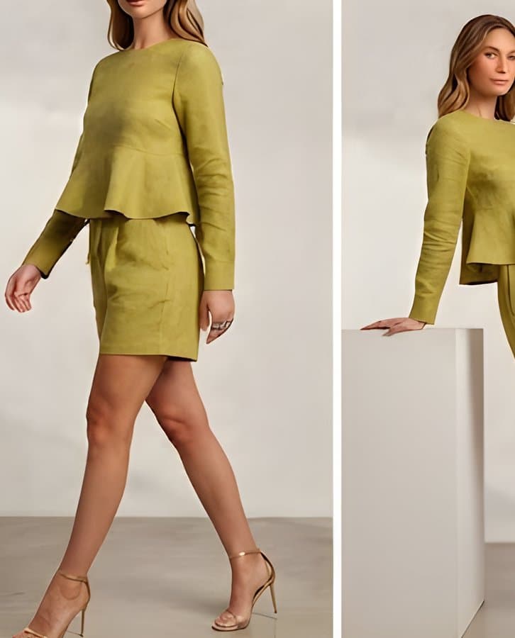 Conjunto Chaqueta Amarillo Verde
