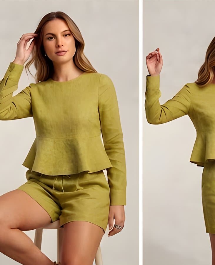 Conjunto Chaqueta Amarillo Verde